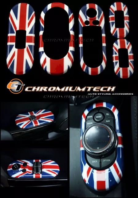 MK3 MINI Cooper/S/ONE F55 5D Hatch Union Jack Centre+ Window Control Panel Cover