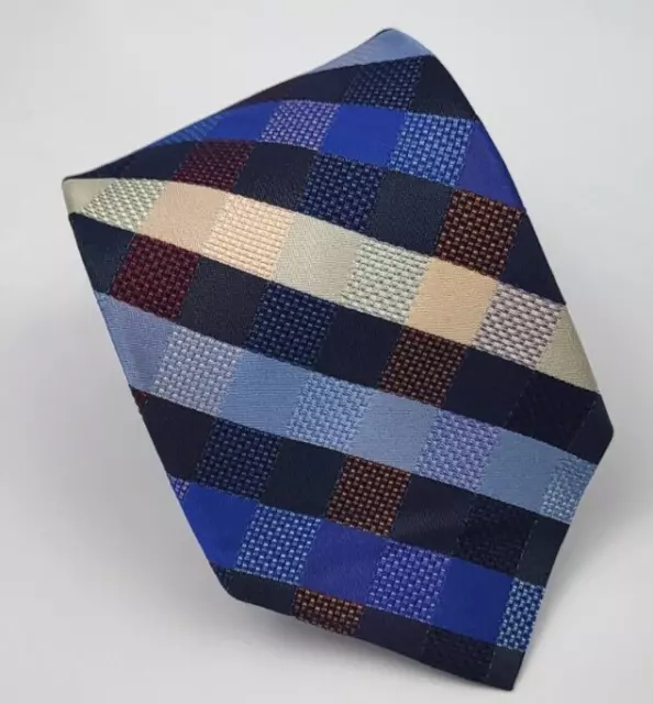 NWT Murano Silk Tie Blue Black Pink Purple Red Geometric Men Necktie 57 x 3.1/8