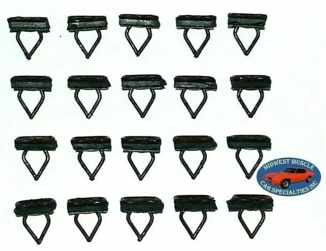 Ford Lincoln Mercury 5/16"x1/2" Body Side Moulding Molding Trim Clips 20pcs R