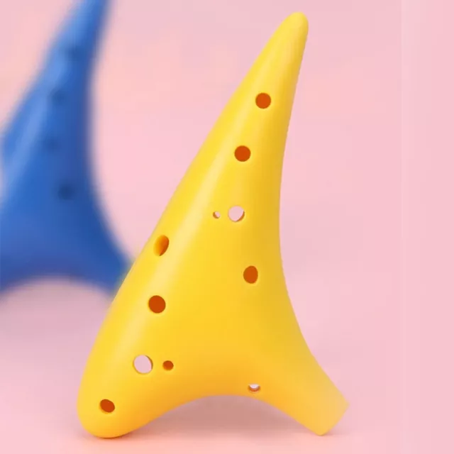 Flûte en résine colorée et durable Alto C Ocarina débutant avec 12 trous