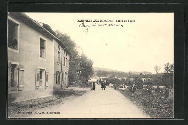 CPA Bainville-Aux-Miroirs, Route de Bayon