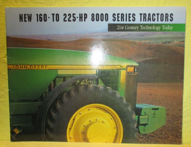 1995 John Deere New 160 To 225-Hp 800 Series Tractors Brochure