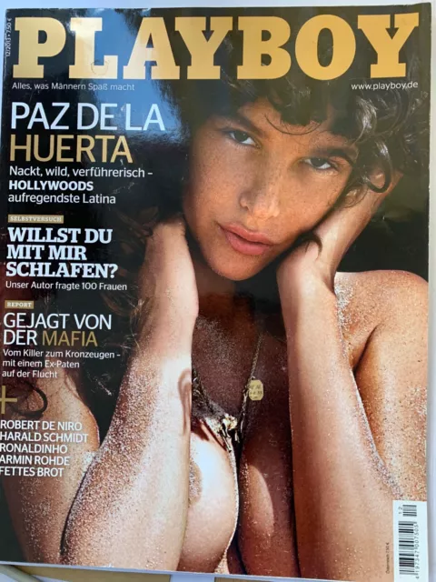 Playboy Dezember 2013 Latina Paz De La Huerta De Niro Fettes Brot Ronaldinho