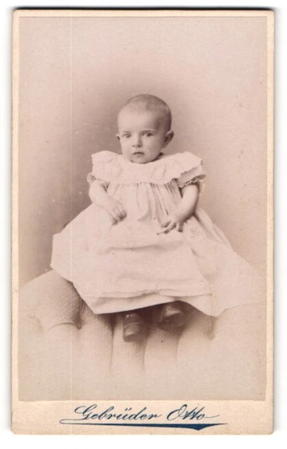 Fotografie Gebrüder Otto, Oranienburg, Portrait niedliches Kleinkind im hübsche
