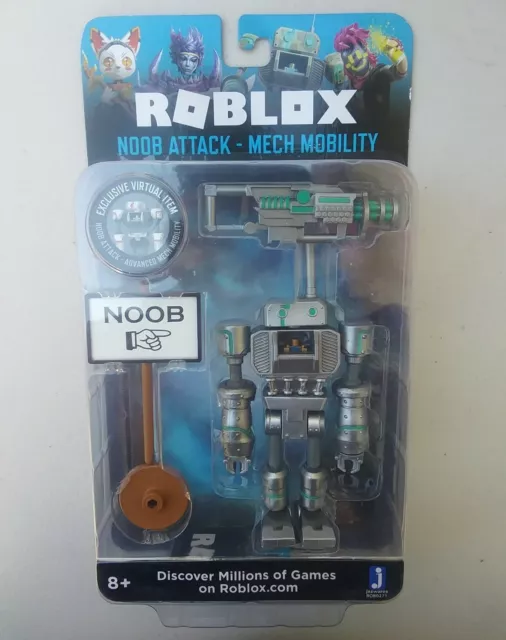 Roblox Imagination Collection - Noob Attack - Mech Mobility Figure Pack  [Includes Exclusive Virtual Item] 