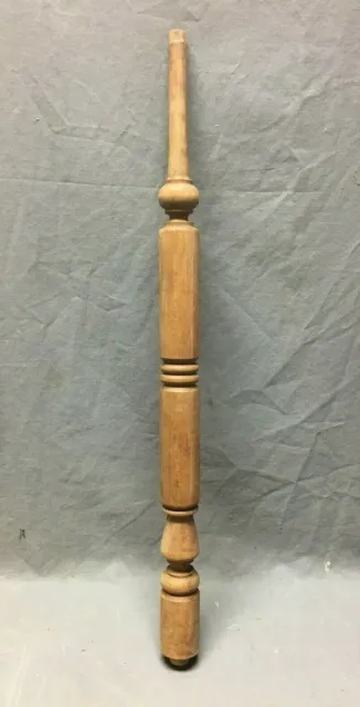 Antique Turned Wood Spindle Baluster Hardwood Staircase Vtg 386-20B