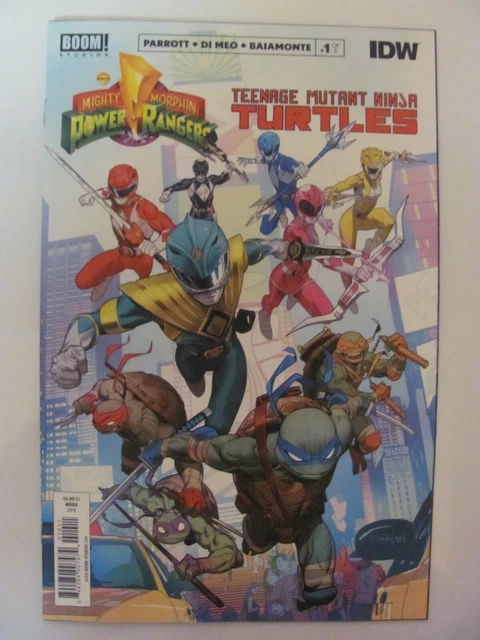 Power Rangers Teenage Mutant Ninja Turtles #1 IDW Boom 2019 Series 9.4 NM
