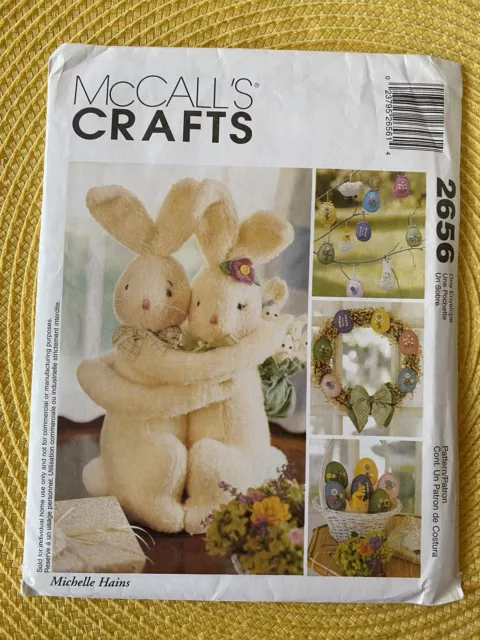 Vintage Uncut Sewing Pattern Hugging Bunnies! Adorable! NEW OLD STOCK Craft