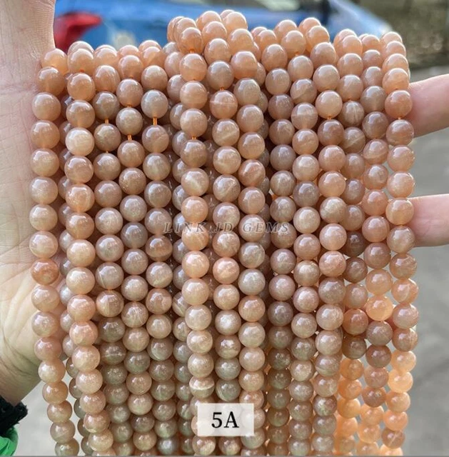 6mm Round Pearl Orange Moonlight Scattered Pearl