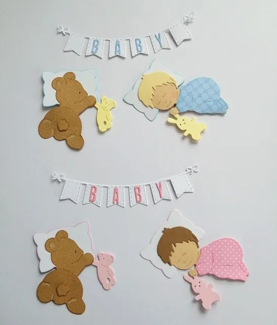 Kartenschmuck Scrapbooking Stanzteile Baby, ein Set