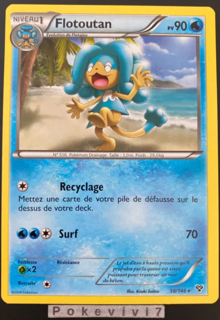 Carte Pokemon FLOTOUTAN 38/146 Rare XY1 XY de Base FR