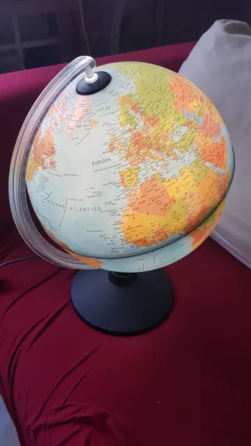 globo luminoso mappamondo diametro 25 cm come foto