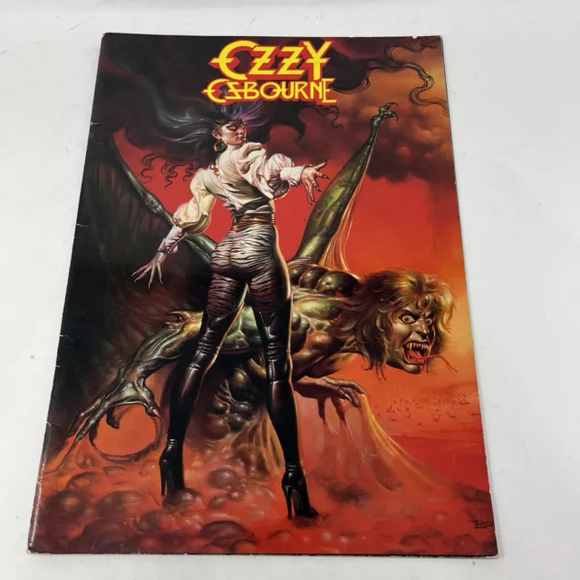 OZZY OSBOURNE ULTIMATE SIN TOUR BOOK Program 1986 VINTAGE