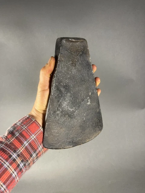 Antique Vintage Steel Tree Felling/Bucking Logging Wedge By Acme. 6 Pounds.