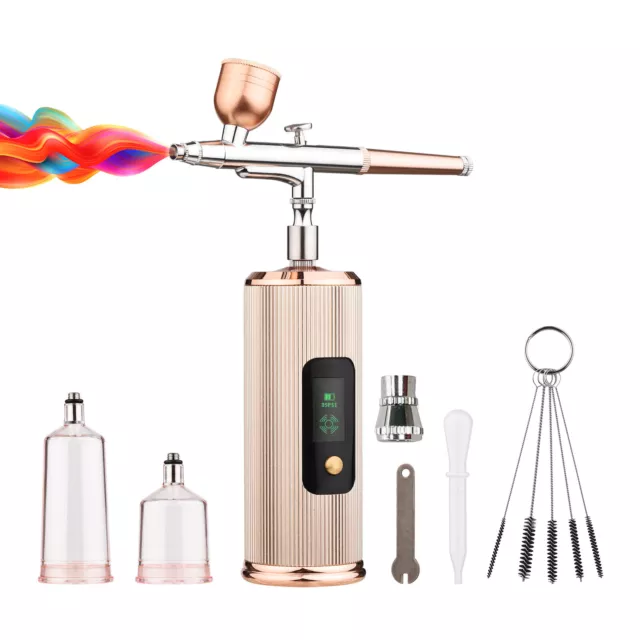 Tragbares Airbrush-Kit mit Kompressor, kabelloser Hand-Airbrush-Stift mit N5L4