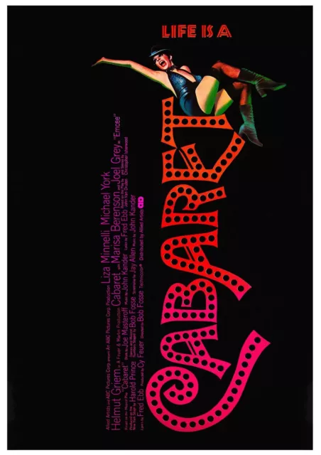 Cabaret 1972 Movie POSTER PRINT A5 A1 Cult 70s Bob Fosse Musical Film Wall Art