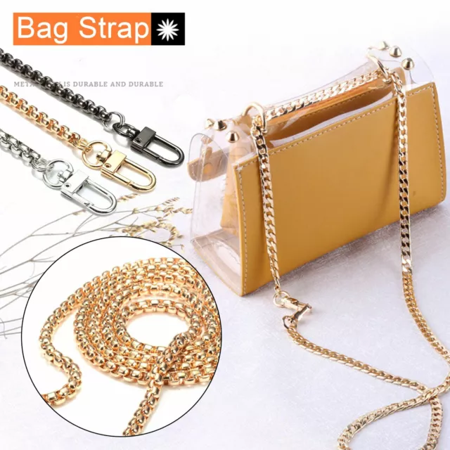 120cm Handbag Shoulder Strap Bag Purse Smooth Metal Replacement Chain Crossbody