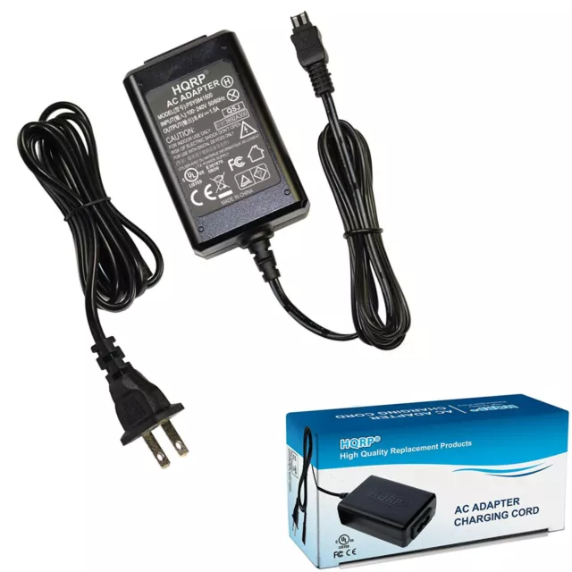 HQRP AC Power Adapter Charger for Sony Handycam DCR-Series Camcorders