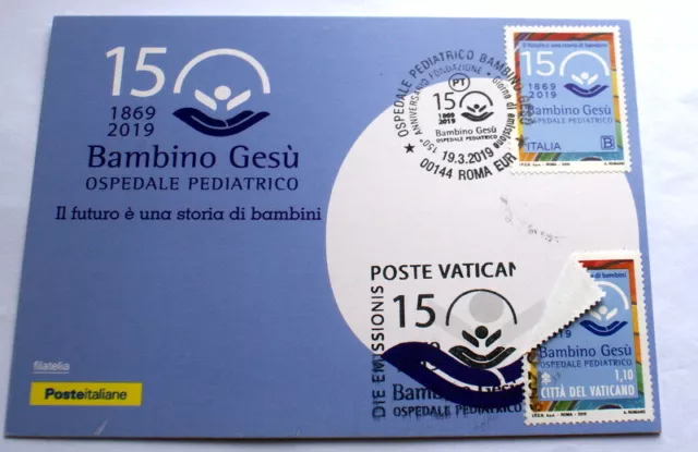 vaticano 2019 ospedale bambino gesu' joint card