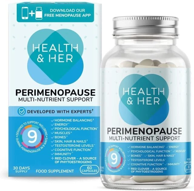 HEALTH AND HER Perimenopause Supplements Capsule 60 Count New Expiry