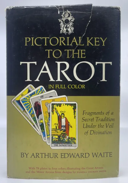 1972 Pictorial Key to the Tarot in Full Color HCDJ Arthur Edward Waite Causeway