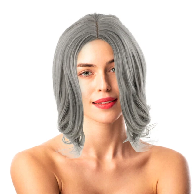 Parrucche Corte Donna Parrucche Lunghezza Spalle Arricce Cosplay Donna