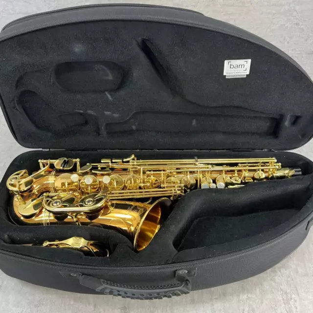 YANAGISAWA A-902 Alto Saxophone Bronze Elegant Ligature Pad Saver Key hard case