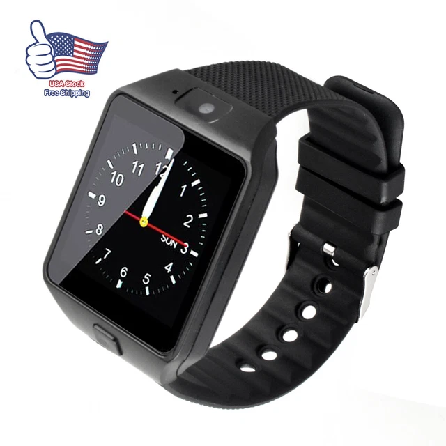 DZ09 Bluetooth Smart Watch Compatible With Android iOS with Camera SIM Slot UK