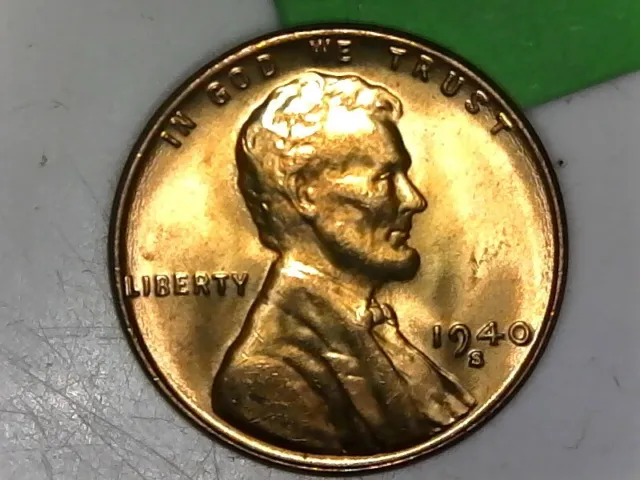 1940-S Lincoln Wheat Cent  Uncirculated       BU Gem - Amazing Condition