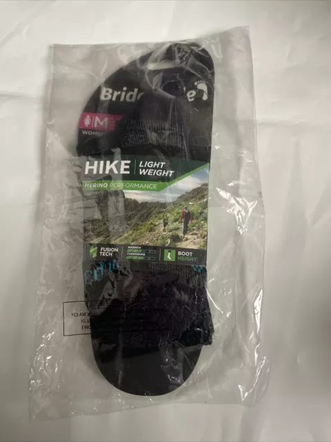 Bridgedale leichte Merino Performance Stiefelsocken für Damen - schwarz-lila