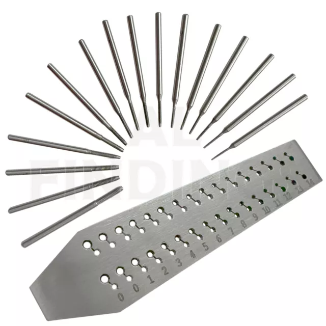 Orologio 16 Set rubinetti e stampi n. 0,3 mm a 2 mm rubinetti e stampi mini strumento di riparazione micro