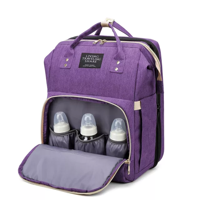 3 In 1 Baby Diaper Bag With 28" Changing Station Portable Mommy Bag Baby Travel