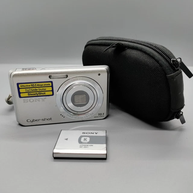 Sony Cybershot DSC-W180 10.1MP Compact Digital Camera Silver Tested Dead Pixels