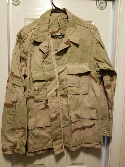 DCU BDU Shirt Coat Medium Regular Twill Desert Tri-Color Camo Military Combat
