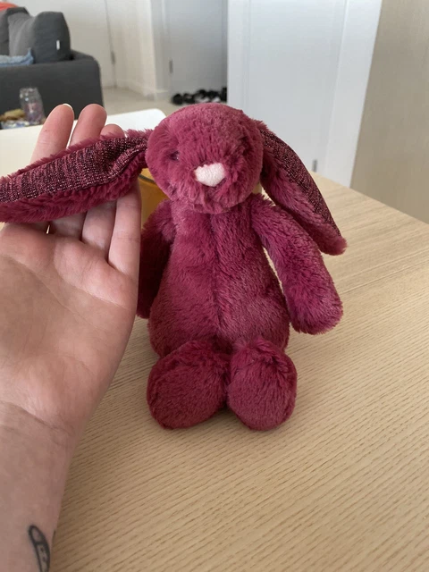 ぬいぐるみ  Sparkly Cassis Original Bunny Sparkly Cassis Bashful Bunnies AUTHENTIC❗️Jellycat SMALL Bashful
