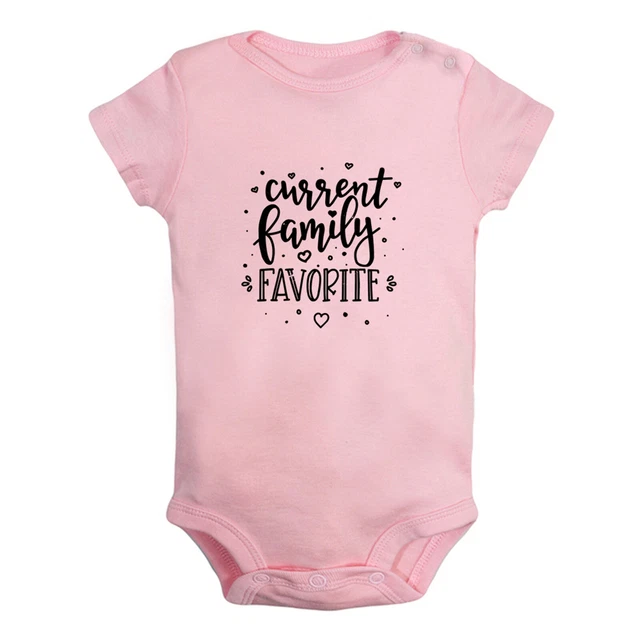 Current Family Favorite Funny Romper Newborn Baby Bodysuit Jumpsuit Kids Outfits