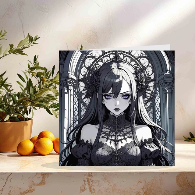 Gothic Birthday Card Large A5 Goth Daughter Granddaughter Sister Goddaughter
