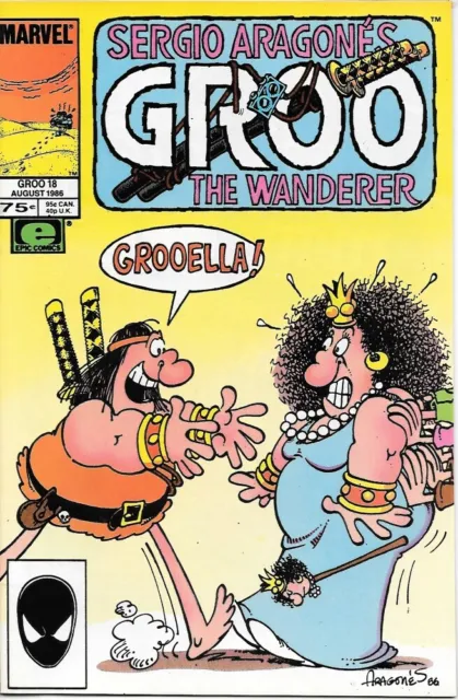 Groo the Wanderer Comic Book #18 Marvel Comics 1986 VERY FN/NEAR MINT NEW UNREAD