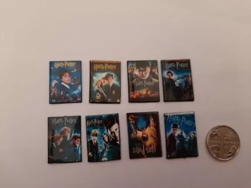 Dolls House Miniature 1/12th Scale harry potter replica dvds movie x8