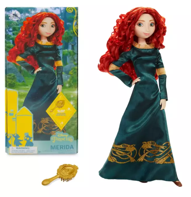 Neu Offiziell Disney Brave - Merida Klassisch Puppe Mit Pinsel