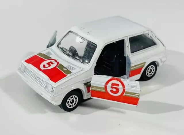 Corgi Austin Mini Metro Rally Diecast Car White GT Britain Door Open Good Shape