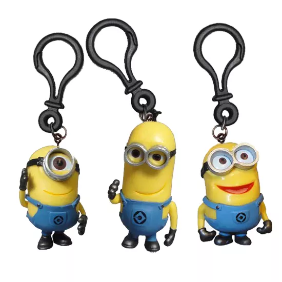 Despicable Me 2 Minion 3D Bag Clip - Choose Design Brand New Dave Stuart Tim