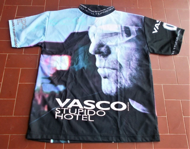 T-shirt VASCO ROSSI Stupido Hotel - Tour 2001 Live Concerto Maglia Taglia XL