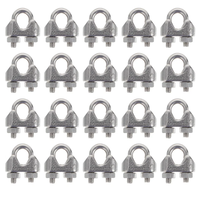 24 Pcs Serre-câble Serre-câbles Pour Corde Gréement Attacher La