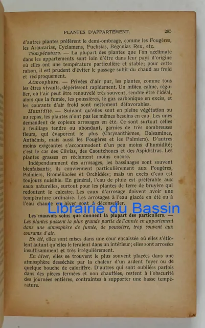 La culture des fleurs Plantes de jardins et d'appartements B. Vercier 1954 2