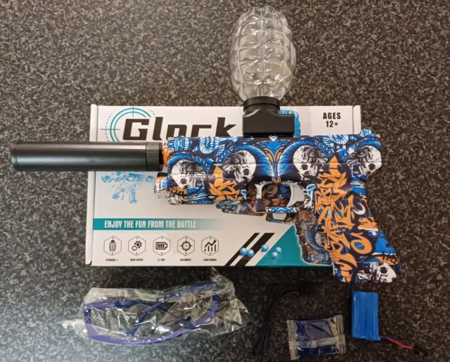 Gel Ball Blaster Gun Electric Shooting Water Bead Toy Outdoor Kids Pistol