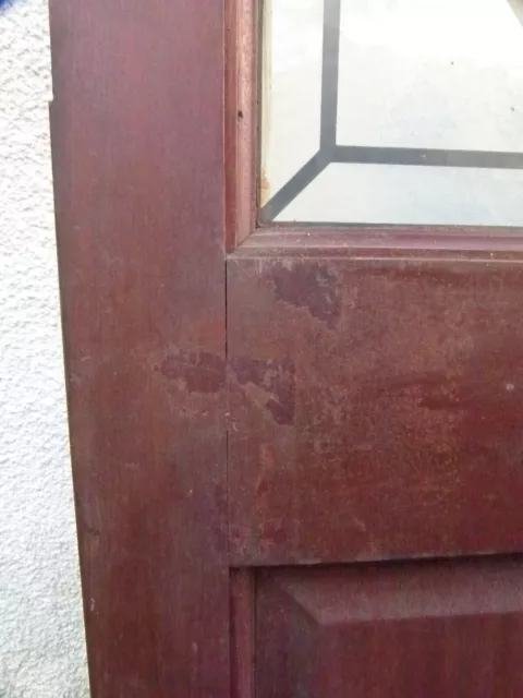 hardwood front Door Glass Panel Edwardian Victorian Door 12
