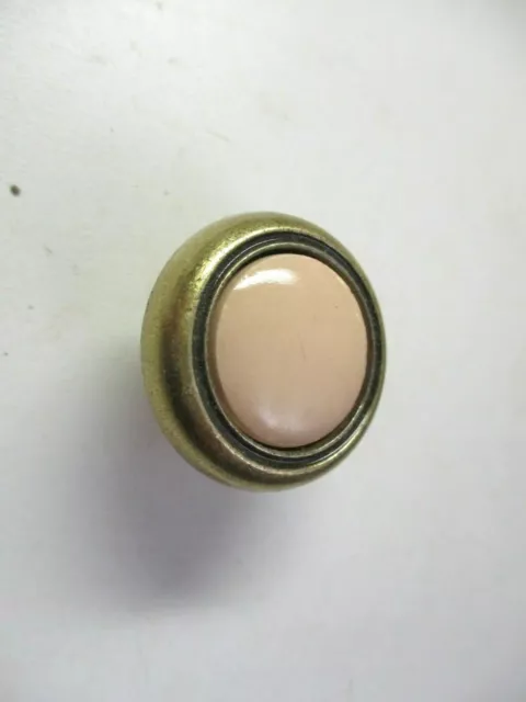 Bouton de cabine bouton céramique Amerock USA 63857 76244 antique laiton foncé beige traction