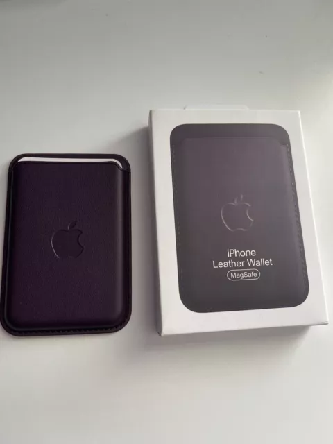 APPLE LEATHER WALLET W/ MAGSAFE ACCESSORY  IPHONE 15 14 13 12 1ST GEN -Purple