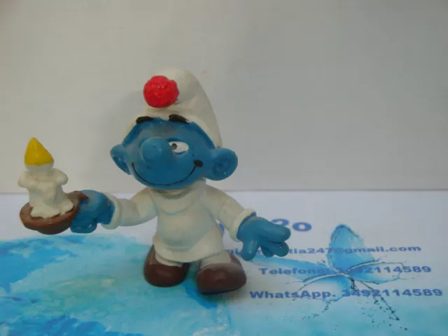 Puffi Puffo Candela 20060 Smurfs Candle varian.1A ©Pejo 1979 W.Germany SchleichⓈ